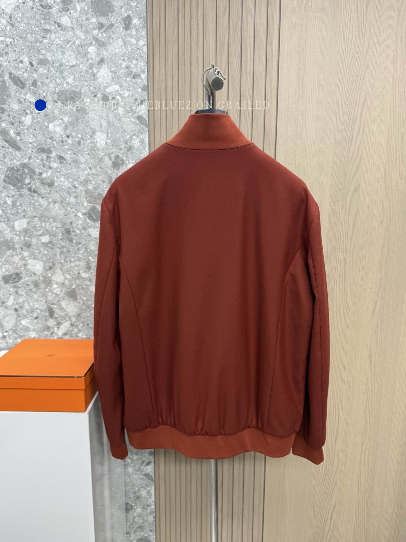 Loro Piana Orange Zip-Up Bomber Jacket - XL Size US XL / EU 56 / 4 - 2 Thumbnail