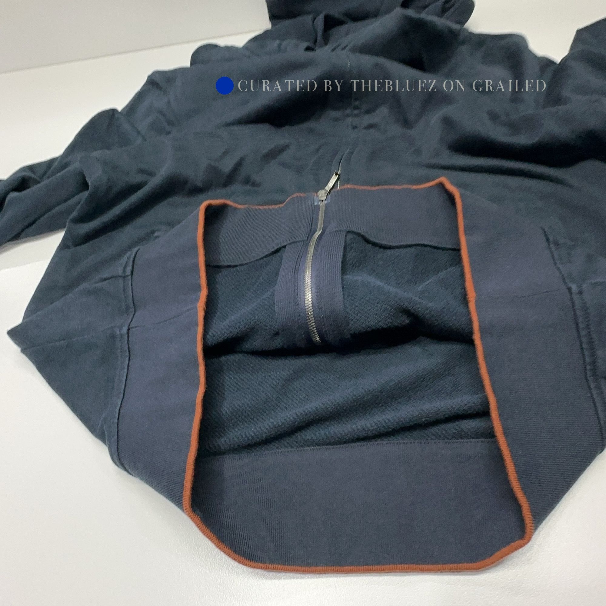 Loro Piana Blue Zip-Up Hoodie with Front Pocket Size US M / EU 48-50 / 2 - 7 Thumbnail