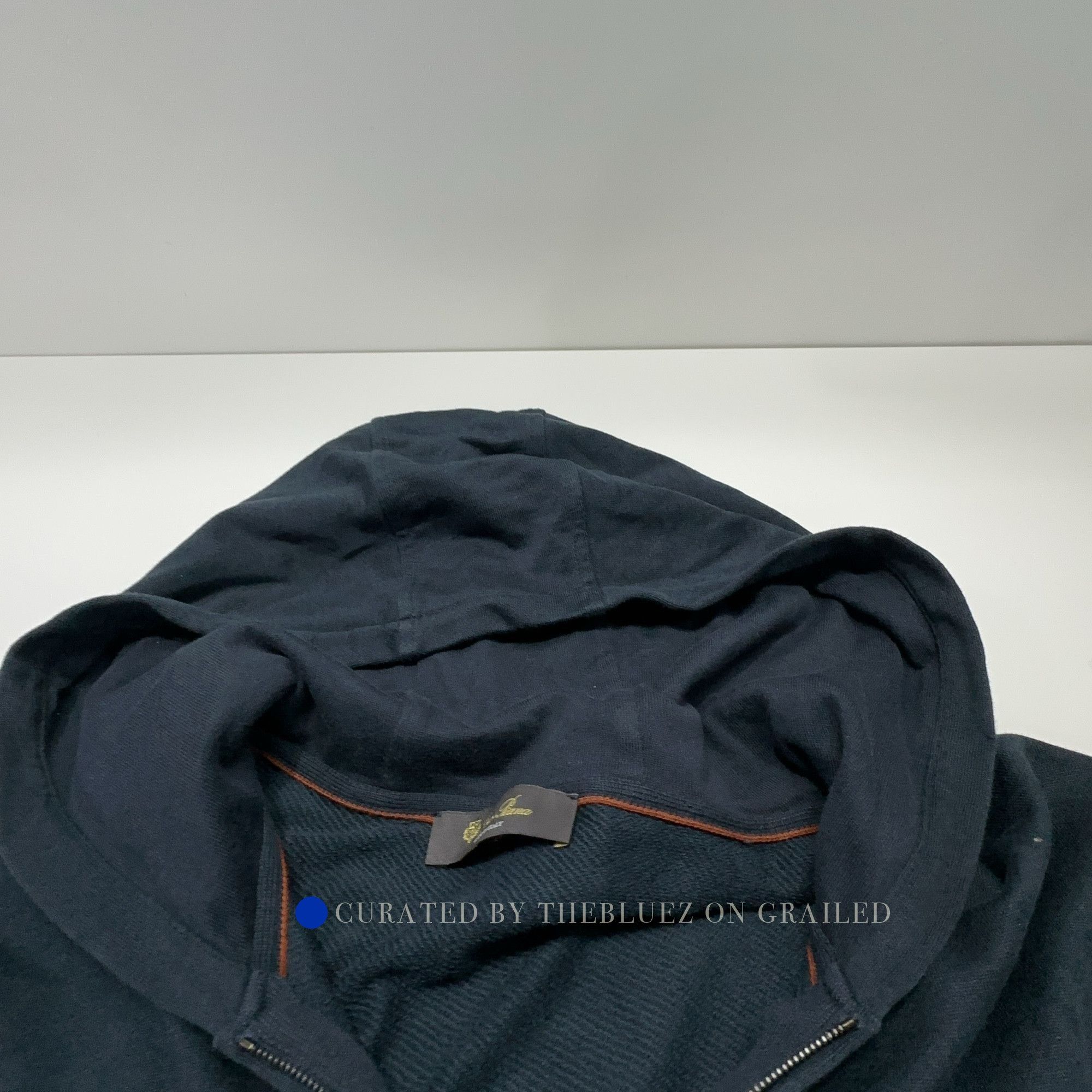 Loro Piana Blue Zip-Up Hoodie with Front Pocket Size US M / EU 48-50 / 2 - 5 Thumbnail