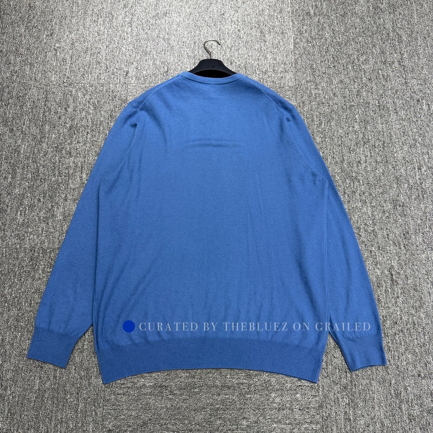 Loro Piana Blue Long-Sleeve Knit Sweater Size US XXL / EU 58 / 5 - 2 Thumbnail
