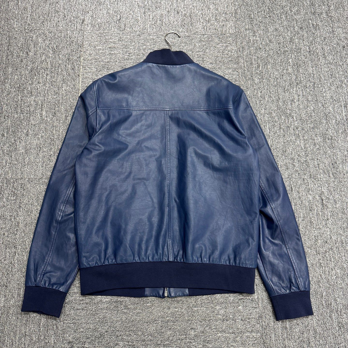 Loro Piana Blue Leather Bomber Jacket Size US M / EU 48-50 / 2 - 2 Thumbnail