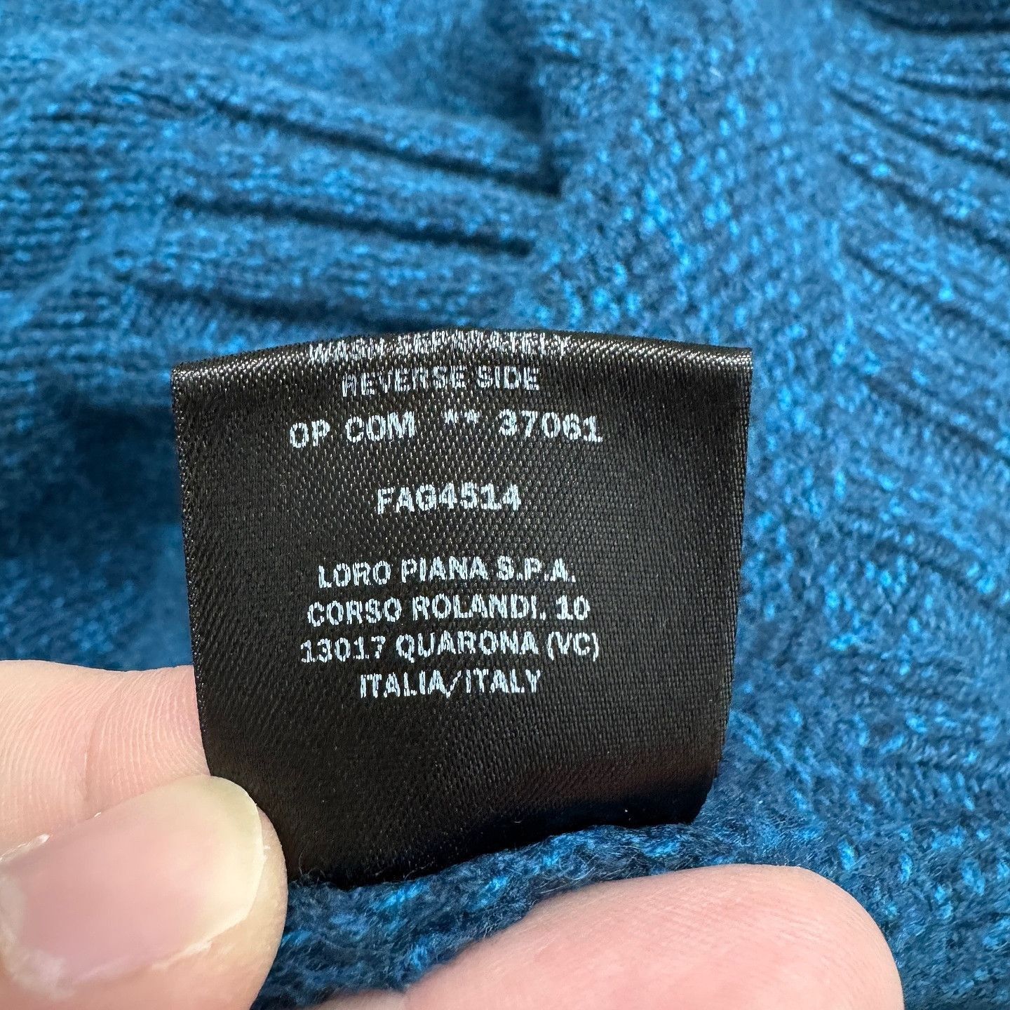Loro Piana Blue Half-Zip Turtleneck Sweater XXL Size US XXL / EU 58 / 5 - 5 Thumbnail