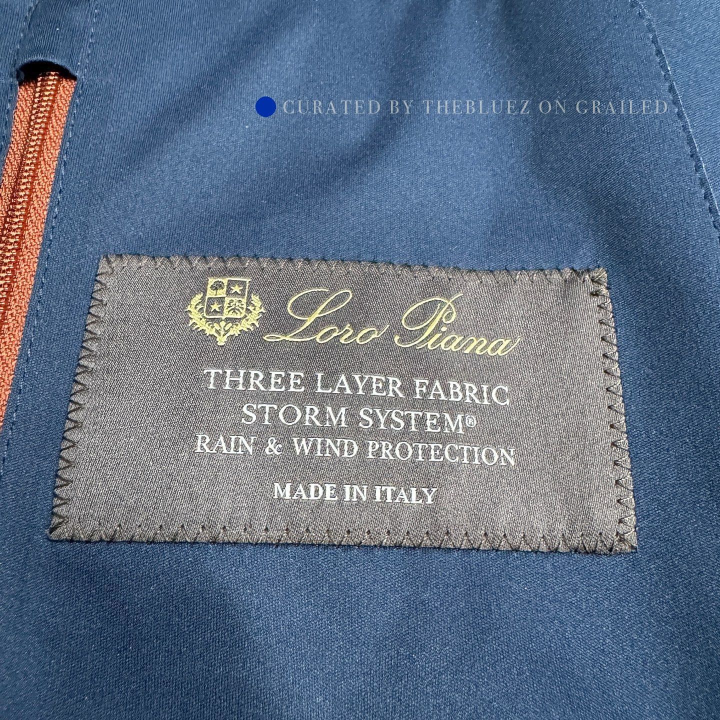 Loro Piana Blue Hooded Jacket with Zip Pockets - Size M Size US M / EU 48-50 / 2 - 4 Thumbnail