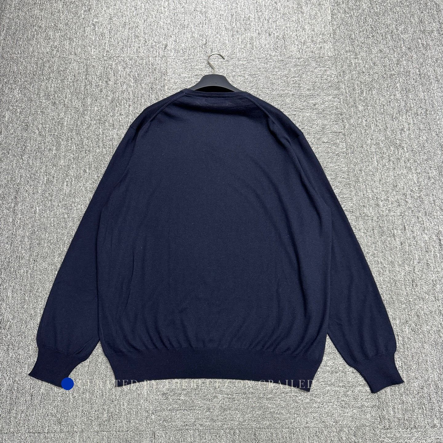 Loro Piana Blue V-Neck Long Sleeve Sweater XXL Size US XXL / EU 58 / 5 - 2 Thumbnail