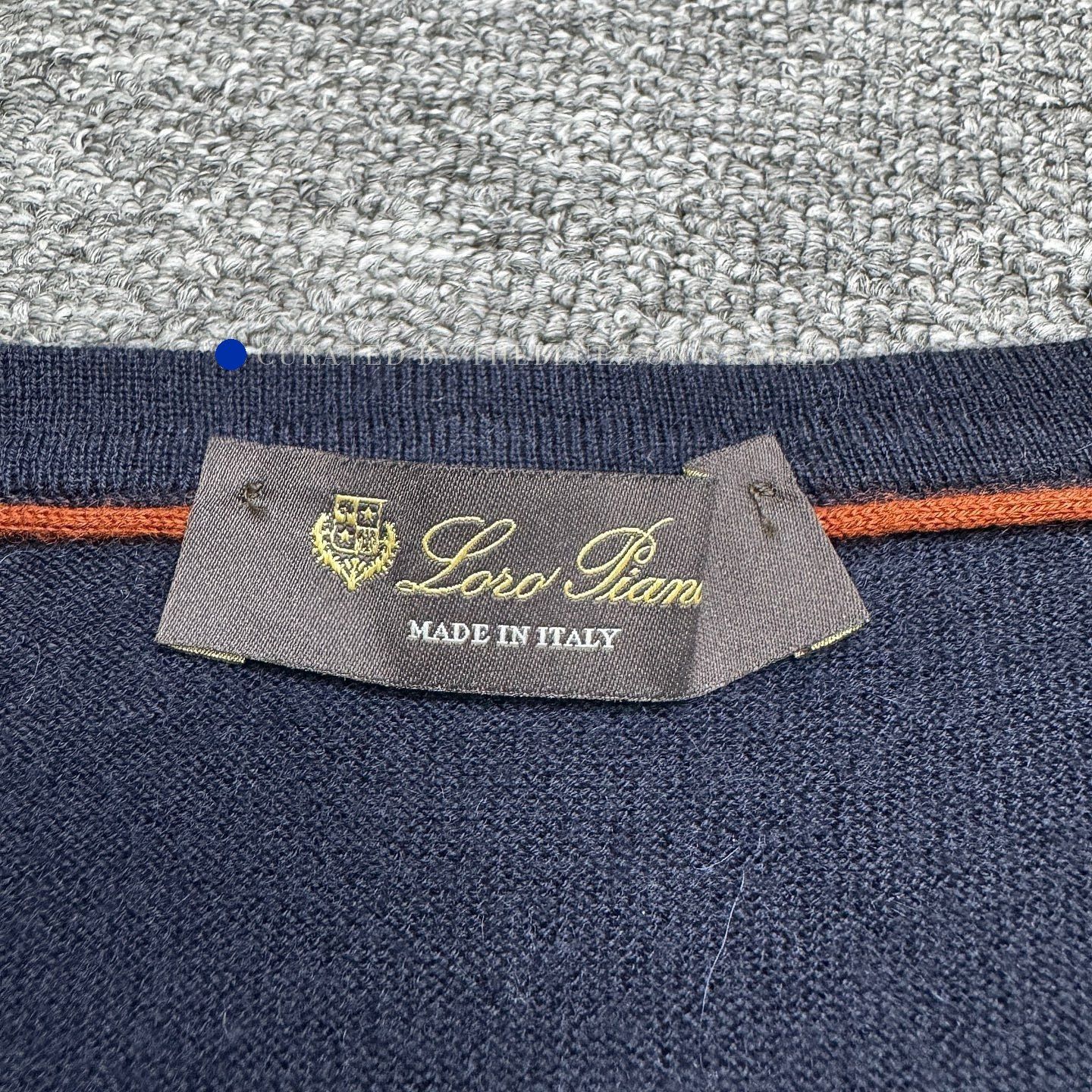 Loro Piana Blue V-Neck Long Sleeve Sweater XXL Size US XXL / EU 58 / 5 - 3 Thumbnail