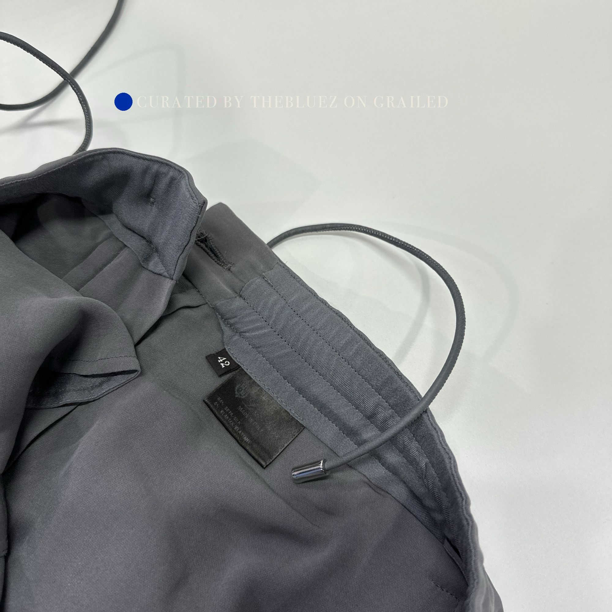 Loro Piana Gray Casual Pants with Drawstring Waist Size 26 Size US 26 / EU 42 - 4 Thumbnail