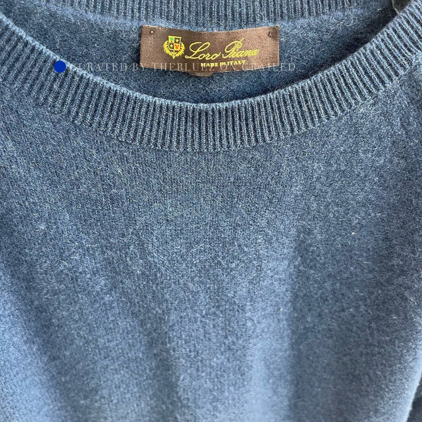 Loro Piana Blue Long Sleeve Sweater Size S Size US S / EU 44-46 / 1 - 3 Thumbnail