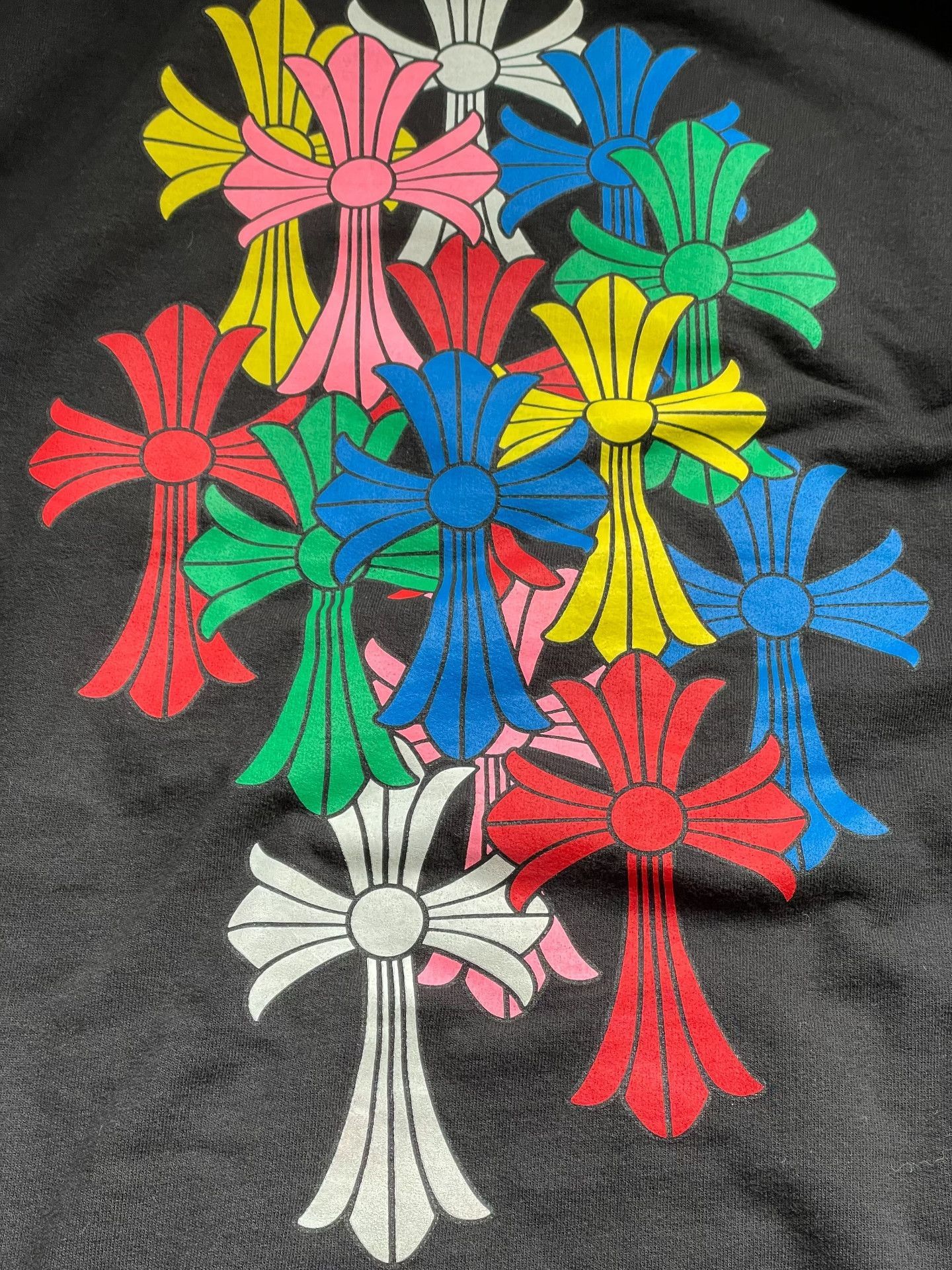 Chrome Hearts Multi Colored Cross Print Hoodie Size US L / EU 52-54 / 3 - 5 Thumbnail
