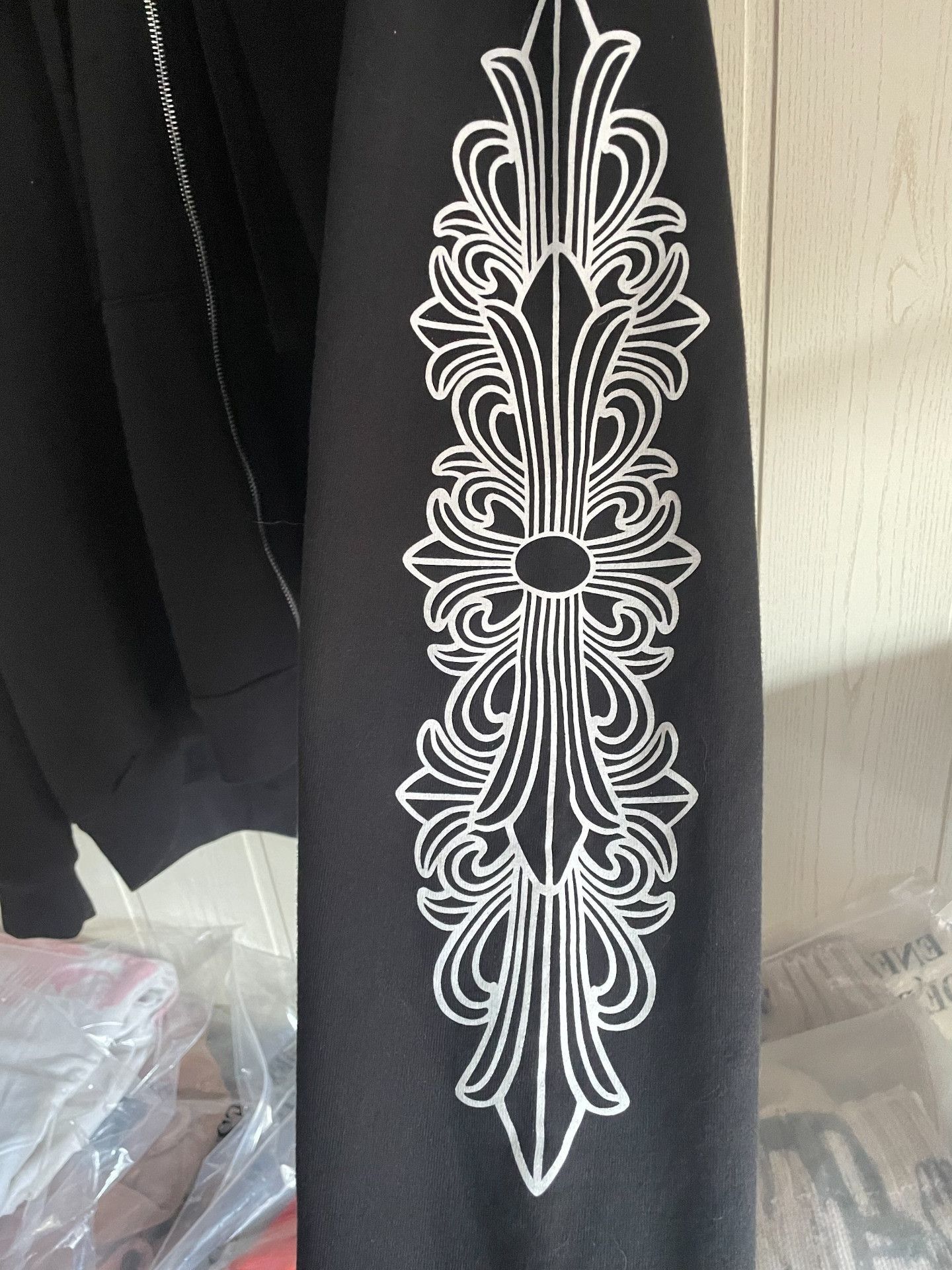 Chrome Hearts Black Zip-Up Hoodie with Graphic Print Size US XXL / EU 58 / 5 - 4 Thumbnail