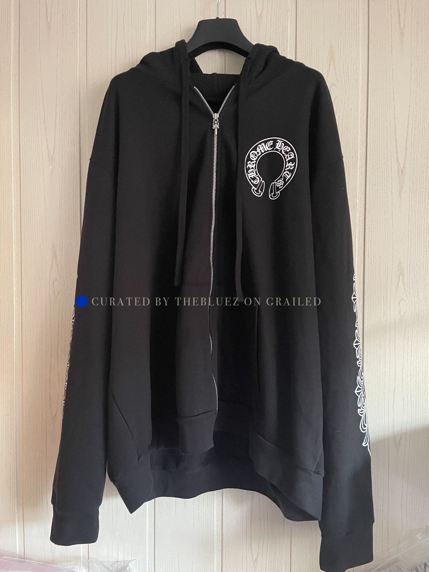 Chrome Hearts Black Zip-Up Hoodie with Graphic Print Size US XXL / EU 58 / 5 - 2 Thumbnail
