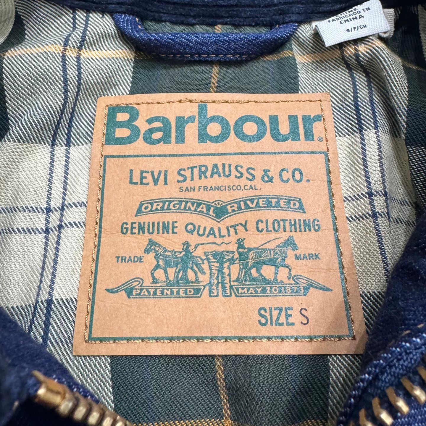 Barbour Blue Denim Jacket with Button Front and Pockets Size US S / EU 44-46 / 1 - 3 Thumbnail