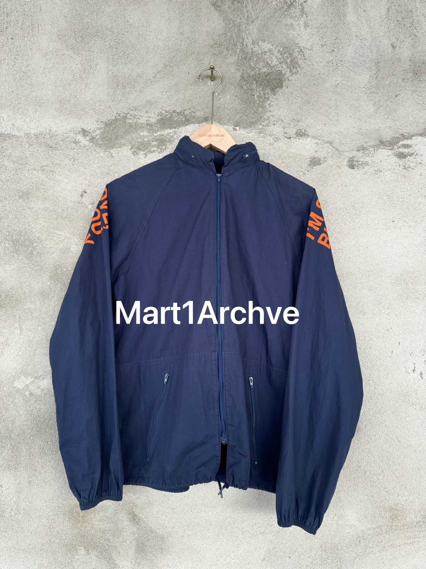 Junya Watanabe Blue Long-Sleeve Jacket with Text Print Size US M / EU 48-50 / 2 - 3 Thumbnail