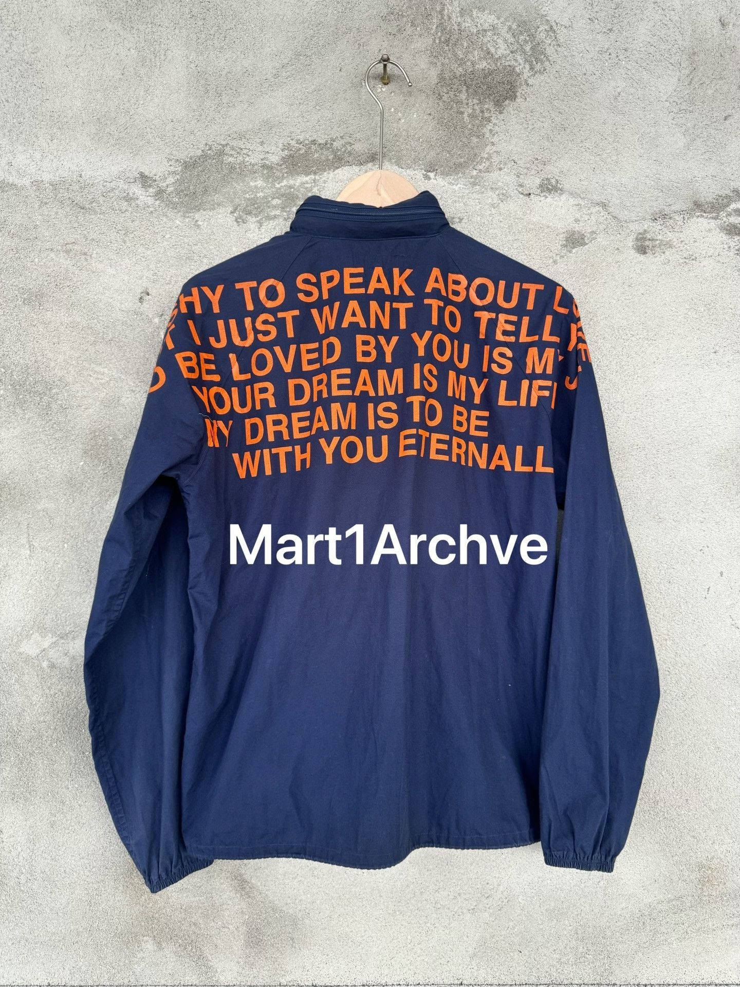 Junya Watanabe Blue Long-Sleeve Jacket with Text Print Size US M / EU 48-50 / 2 - 2 Thumbnail