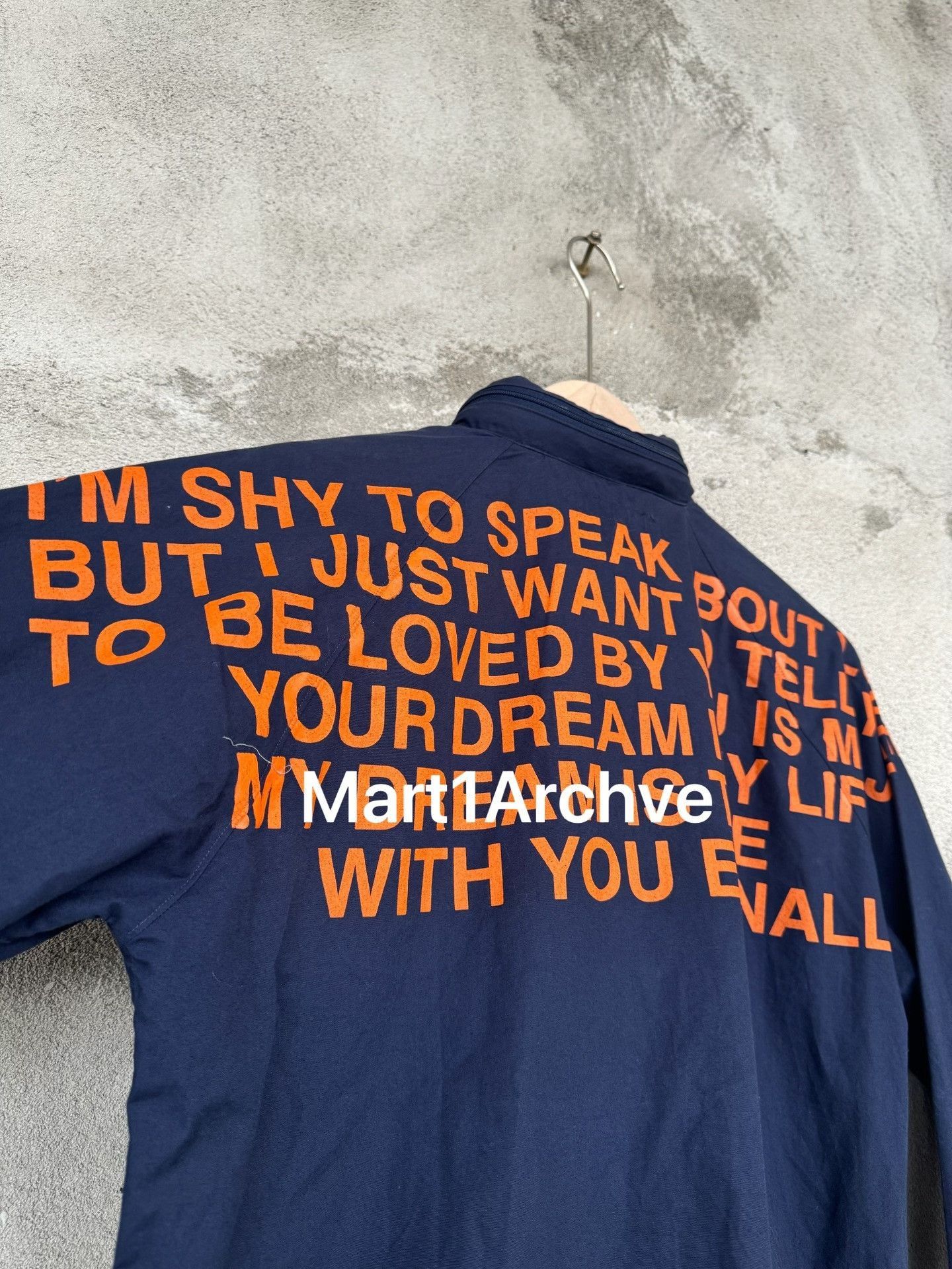 Junya Watanabe Blue Long-Sleeve Jacket with Text Print Size US M / EU 48-50 / 2 - 5 Thumbnail