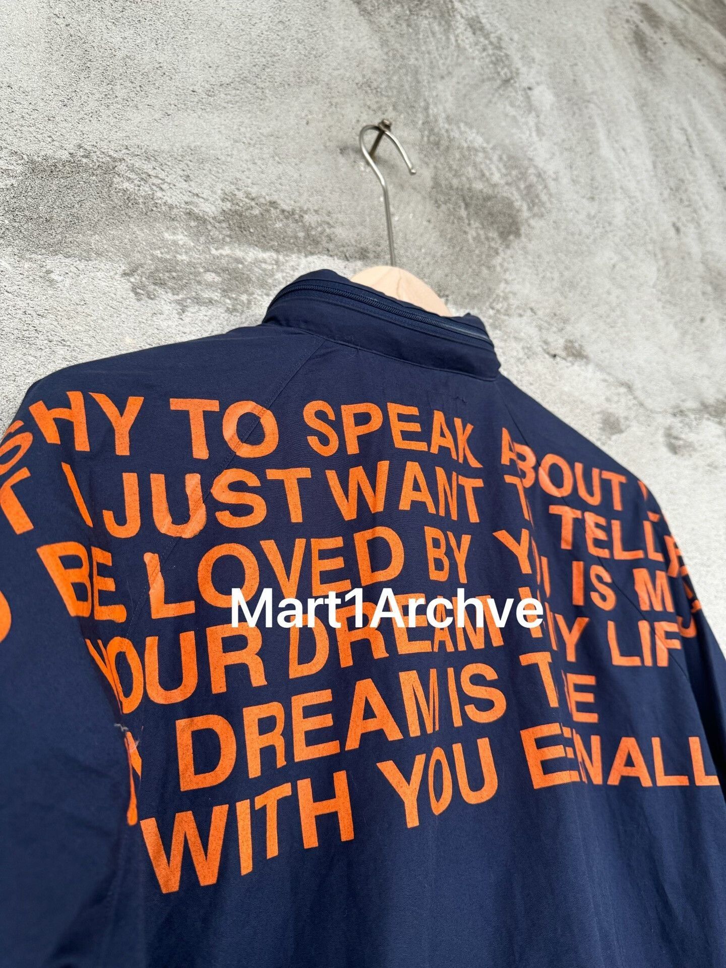 Junya Watanabe Blue Long-Sleeve Jacket with Text Print Size US M / EU 48-50 / 2 - 4 Thumbnail