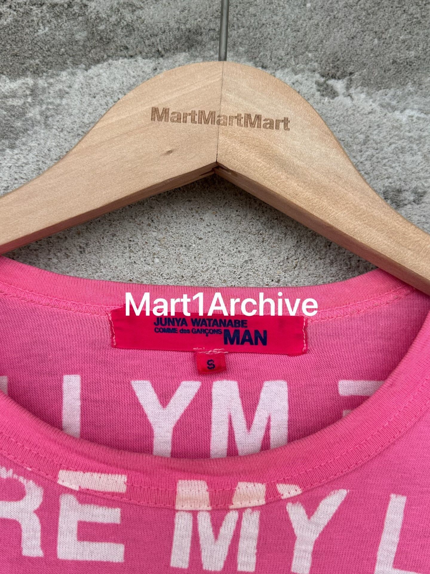 Junya Watanabe Pink Long Sleeve Text Print Shirt Size US S / EU 44-46 / 1 - 6 Thumbnail