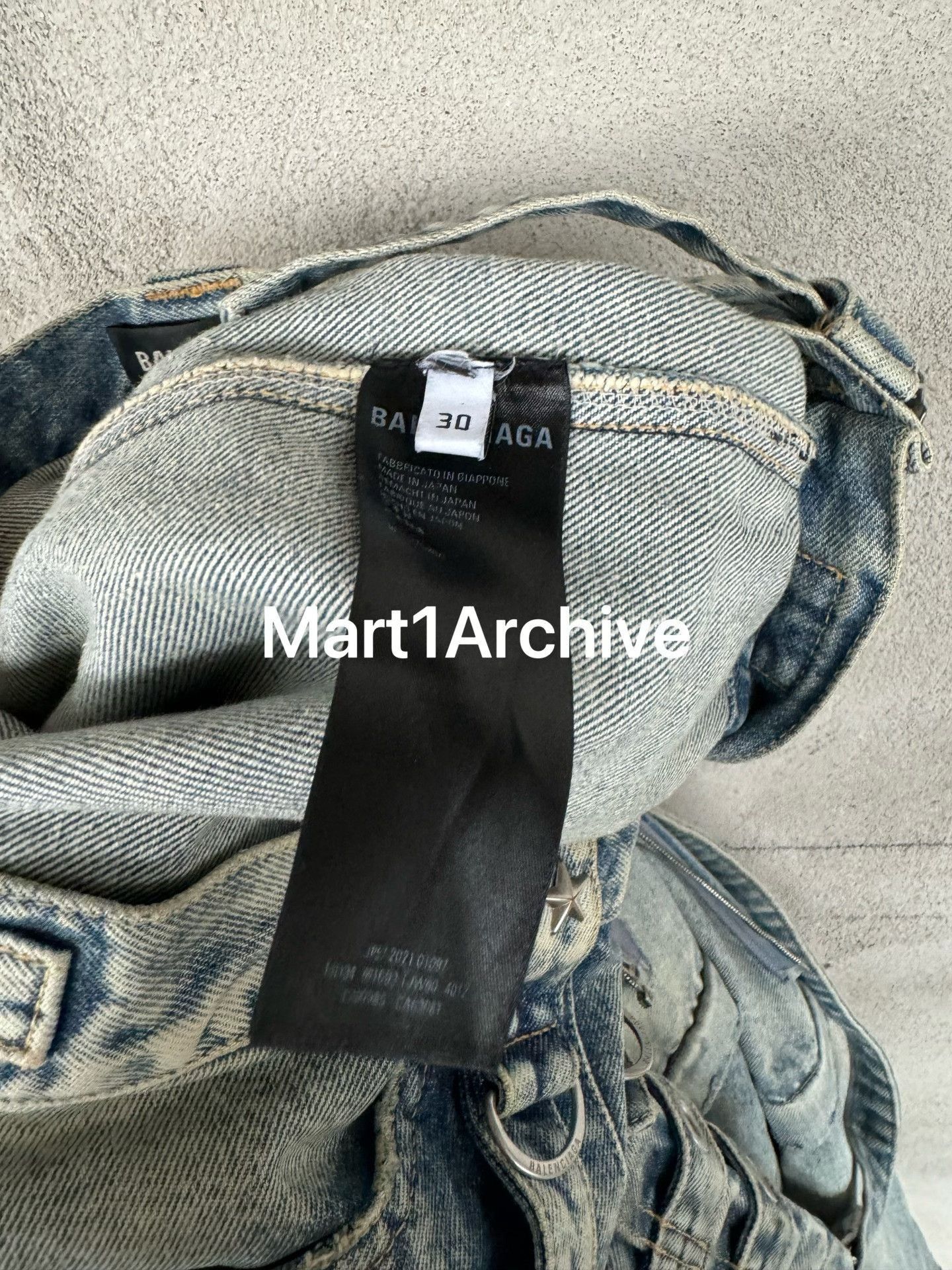 Balenciaga Blue Cargo Denim Jeans Size 30 Size US 30 / EU 46 - 7 Thumbnail