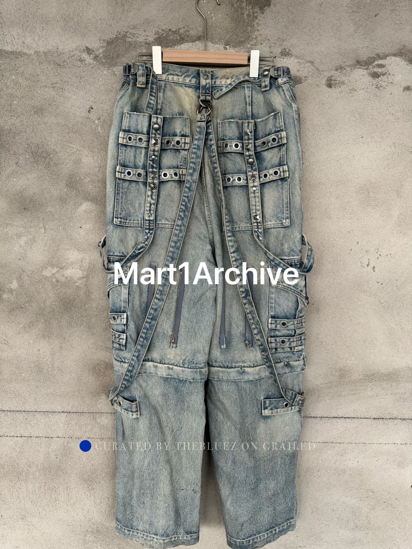 Balenciaga Blue Cargo Denim Jeans Size 30 Size US 30 / EU 46 - 3 Thumbnail