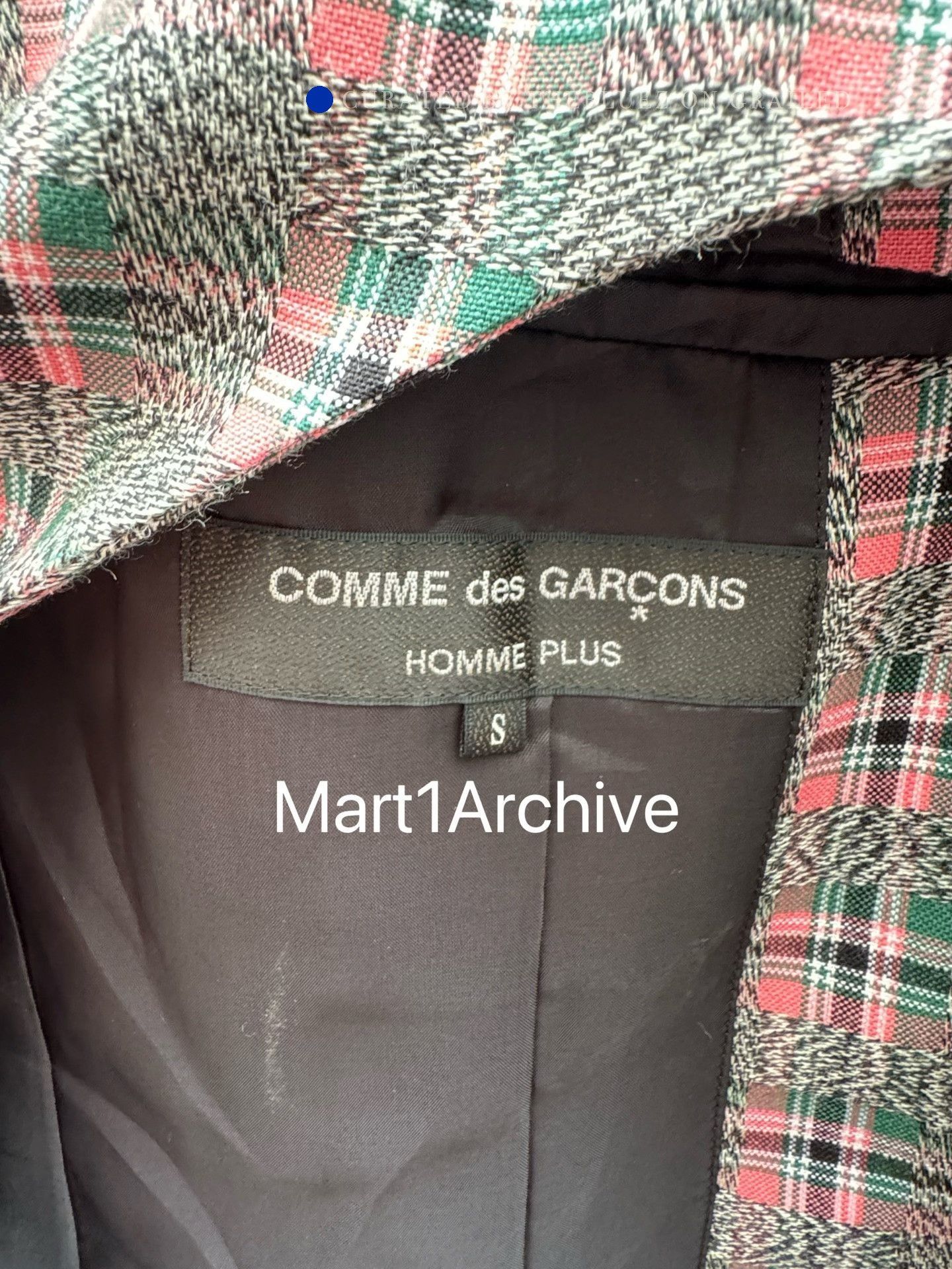 Comme des Garcons Multi Check Long Heavy Coat Size S Size US S / EU 44-46 / 1 - 6 Thumbnail