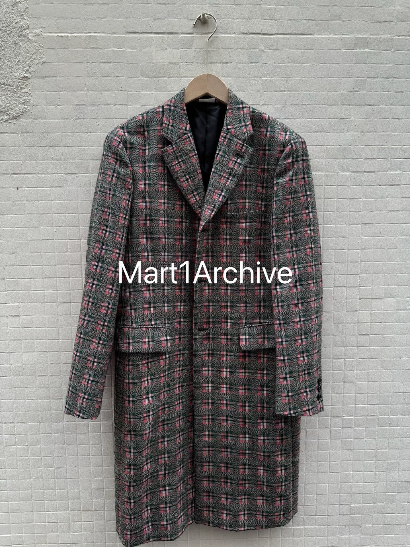 Comme des Garcons Multi Check Long Heavy Coat Size S Size US S / EU 44-46 / 1 - 2 Thumbnail