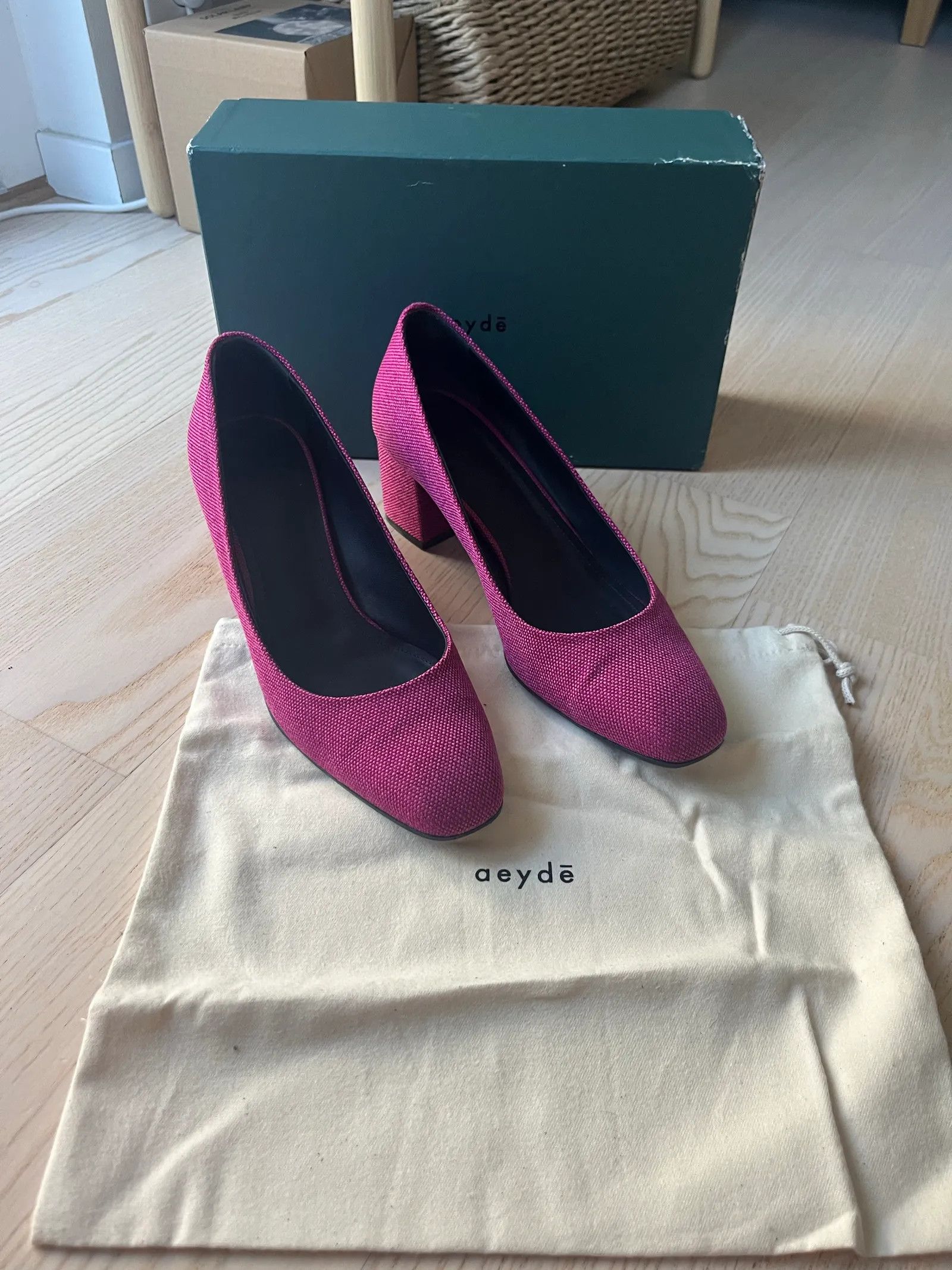aeyde Aeyde Blake hotpink canvas Heels Size US 10.5 / IT 40.5 - 5 Thumbnail