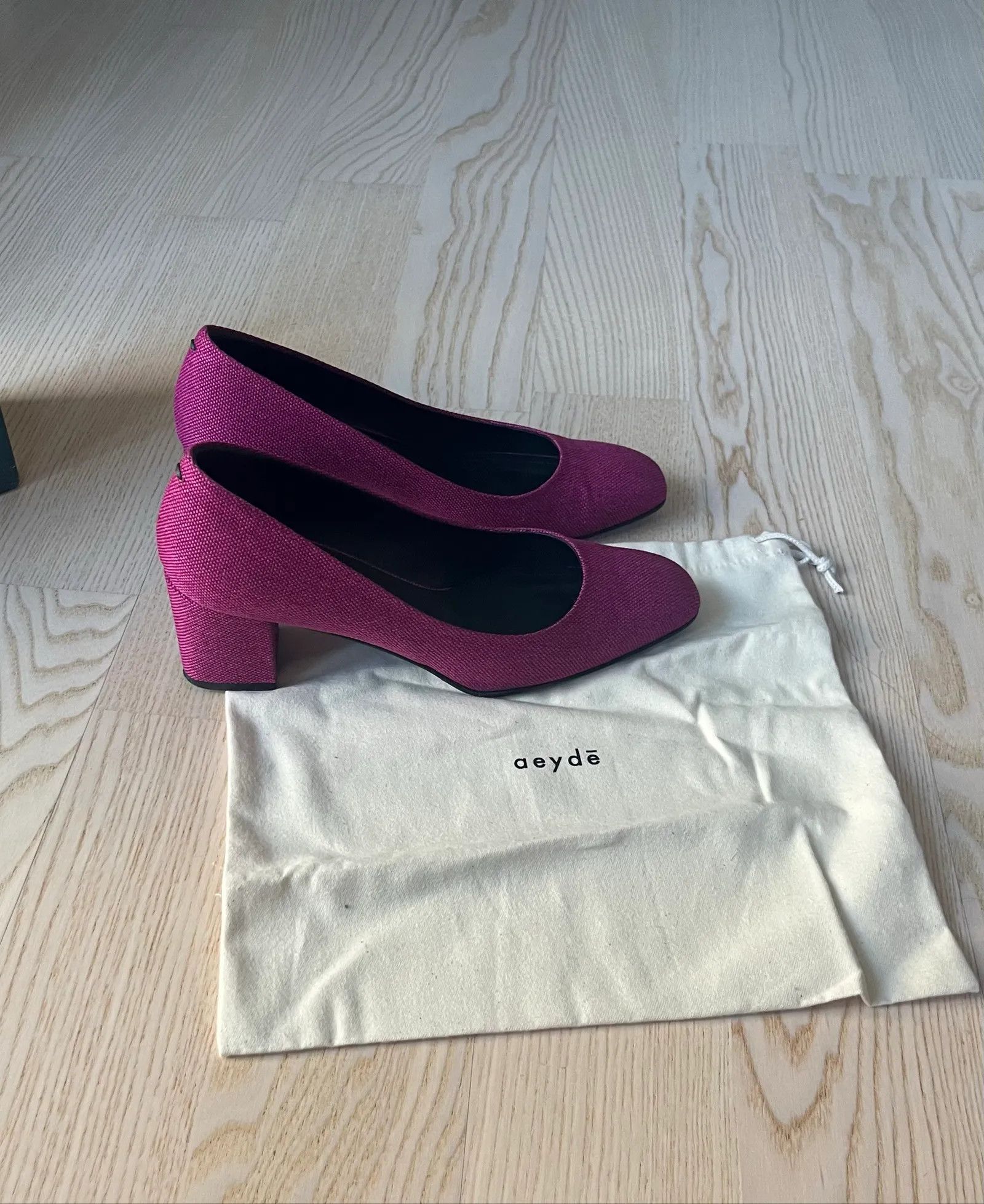 aeyde Aeyde Blake hotpink canvas Heels Size US 10.5 / IT 40.5 - 3 Thumbnail