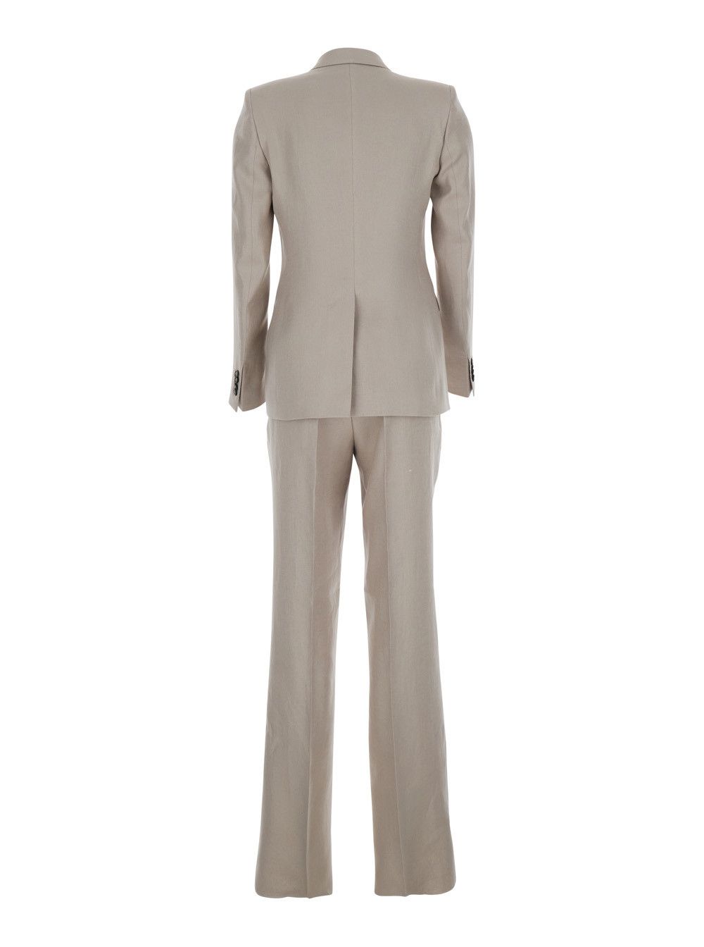 Tagliatore beige Double-breasted suit in linen blend for women Size M / US 6-8 / IT 42-44 - 2 Thumbnail