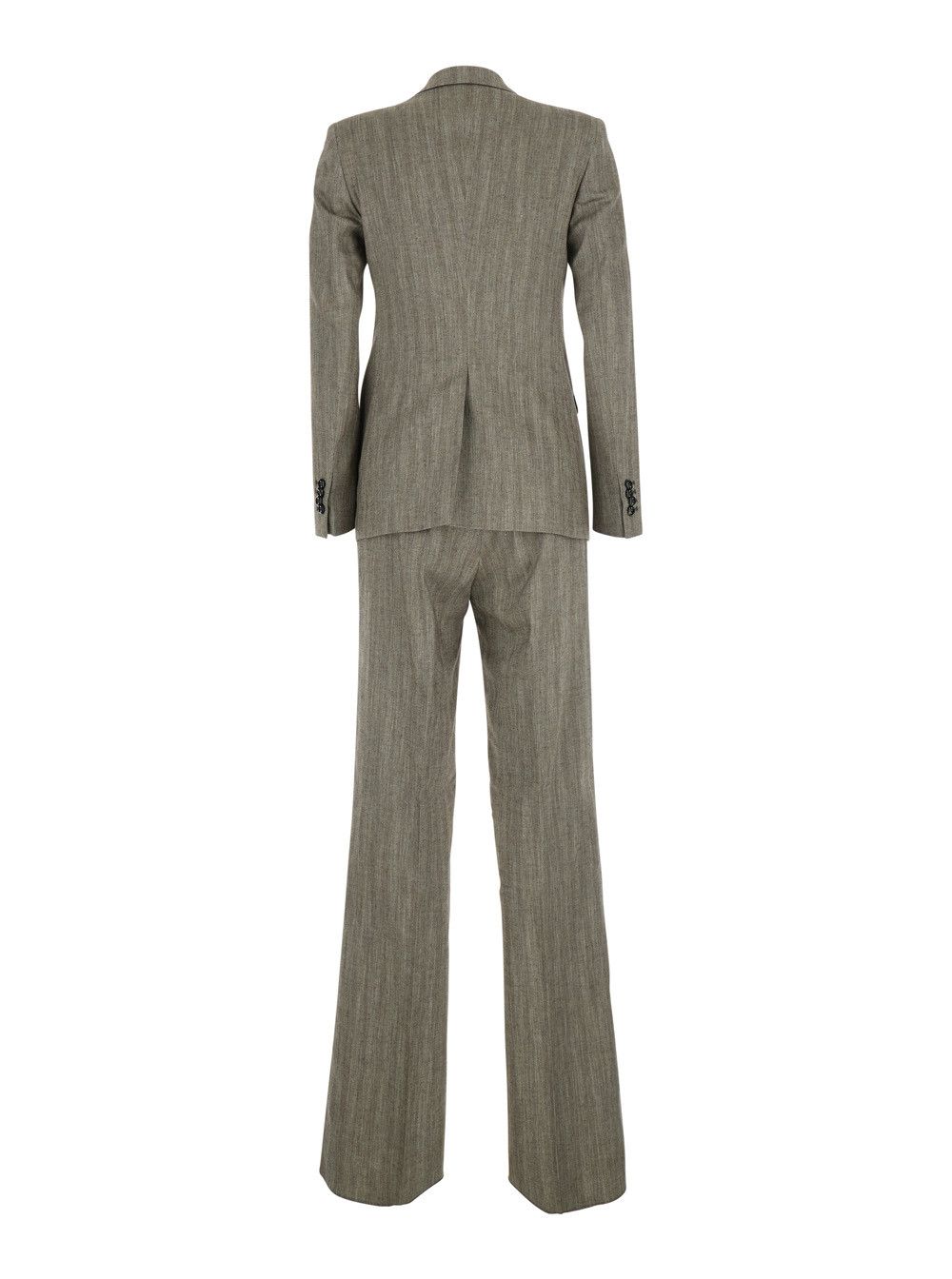 Tagliatore grey suit Double-breasted in linen blend for women Size L / US 10 / IT 46 - 2 Thumbnail