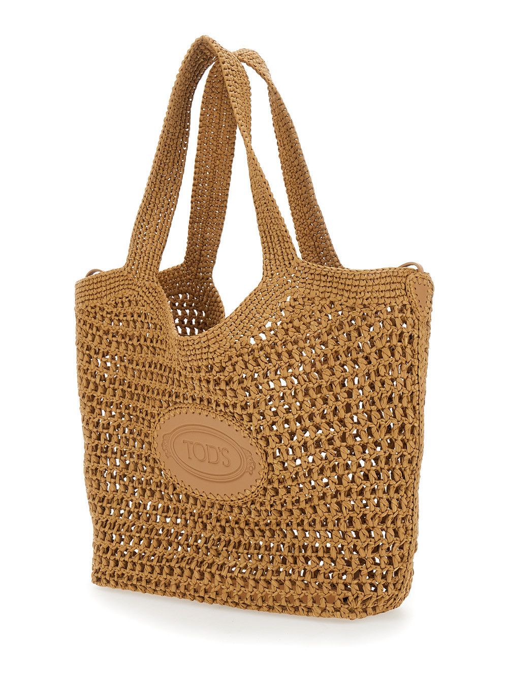 Tod's Raffia Shopper Beige Viscose Bag for Women Size ONE SIZE - 2 Thumbnail
