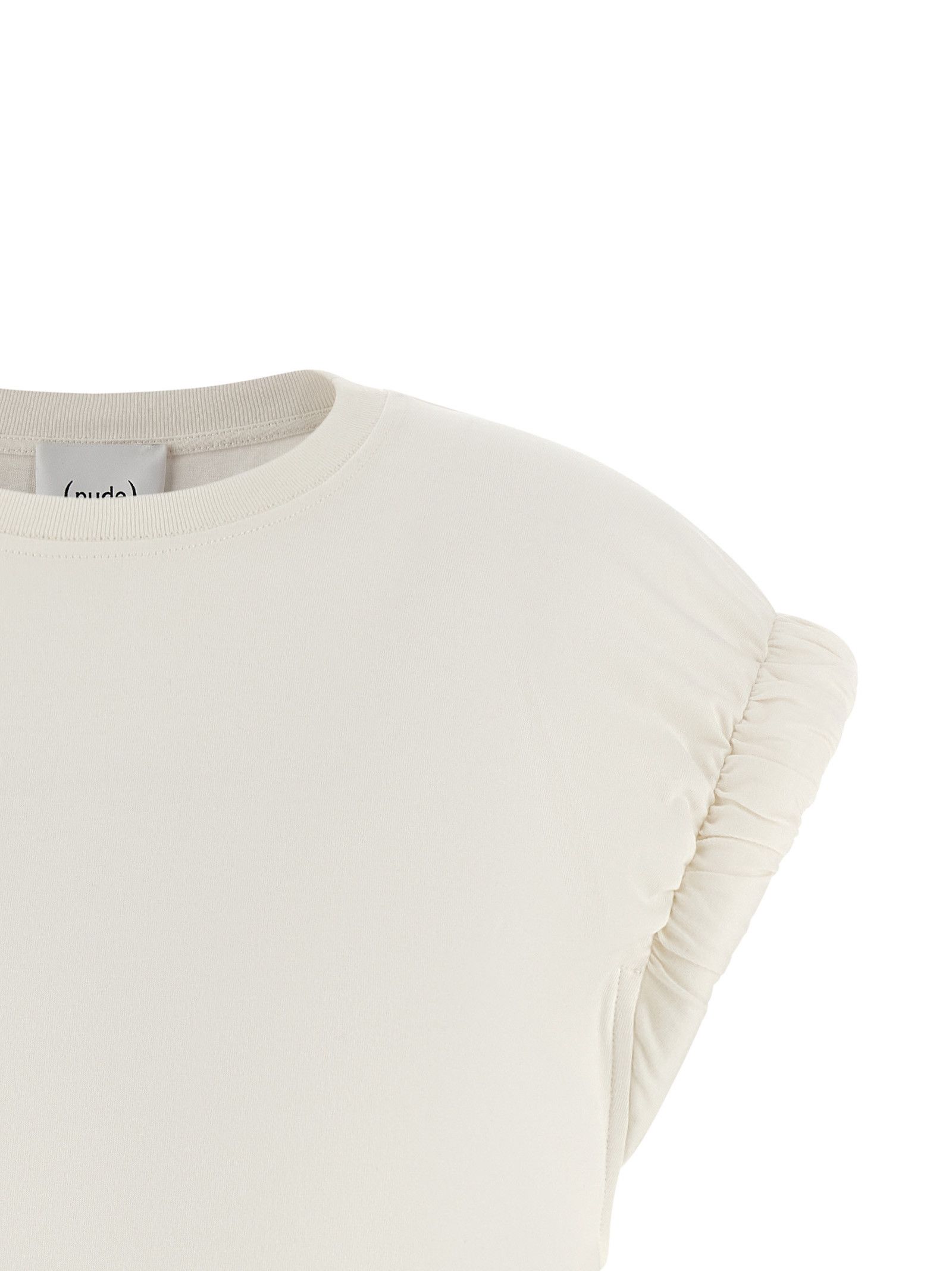 Nude Curled sleeve t-shirt Size S / US 4 / IT 40 - 3 Thumbnail