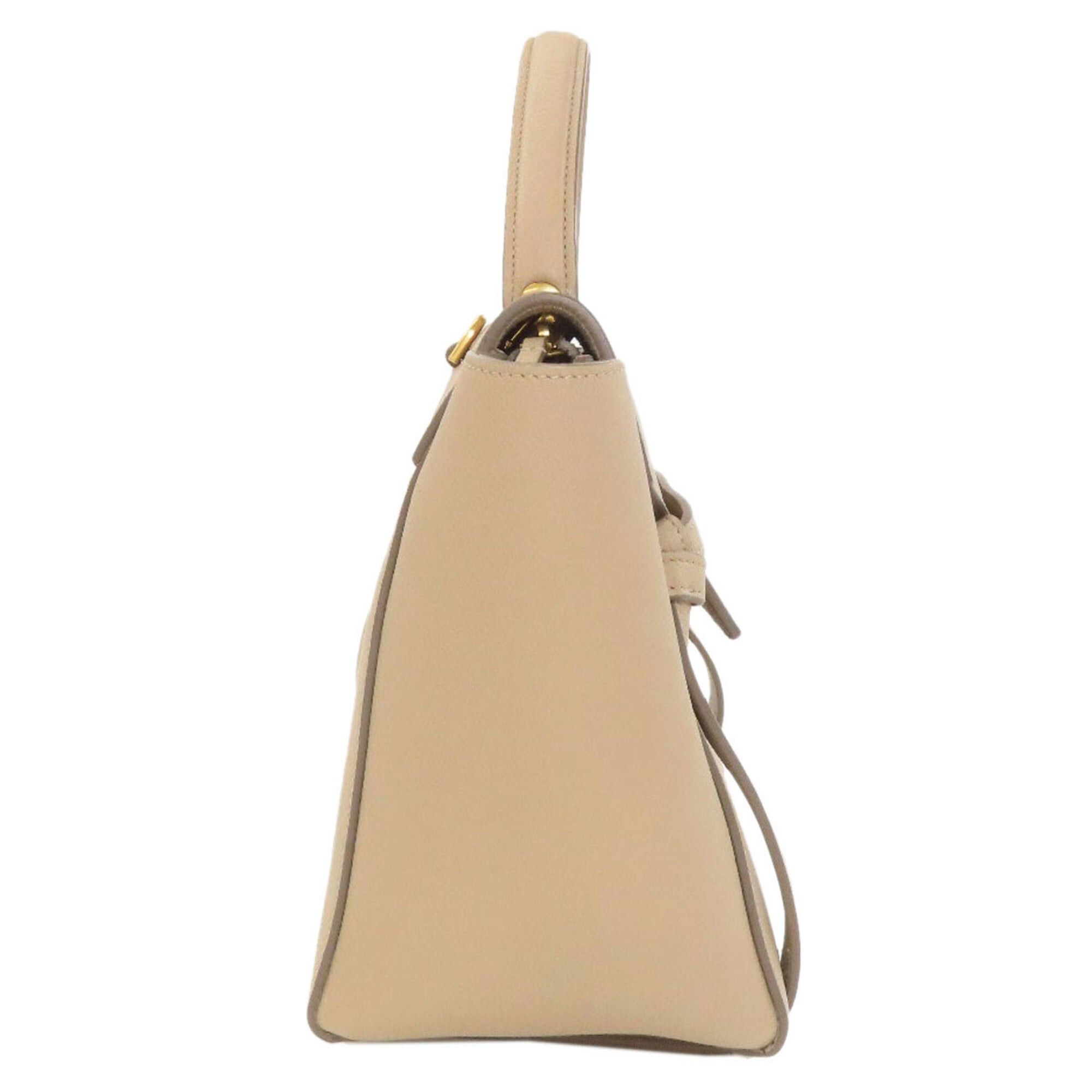 Celine Celine Micro Belt Bag 2-Way Handbag Calfskin Women's CELINE Size ONE SIZE - 3 Thumbnail