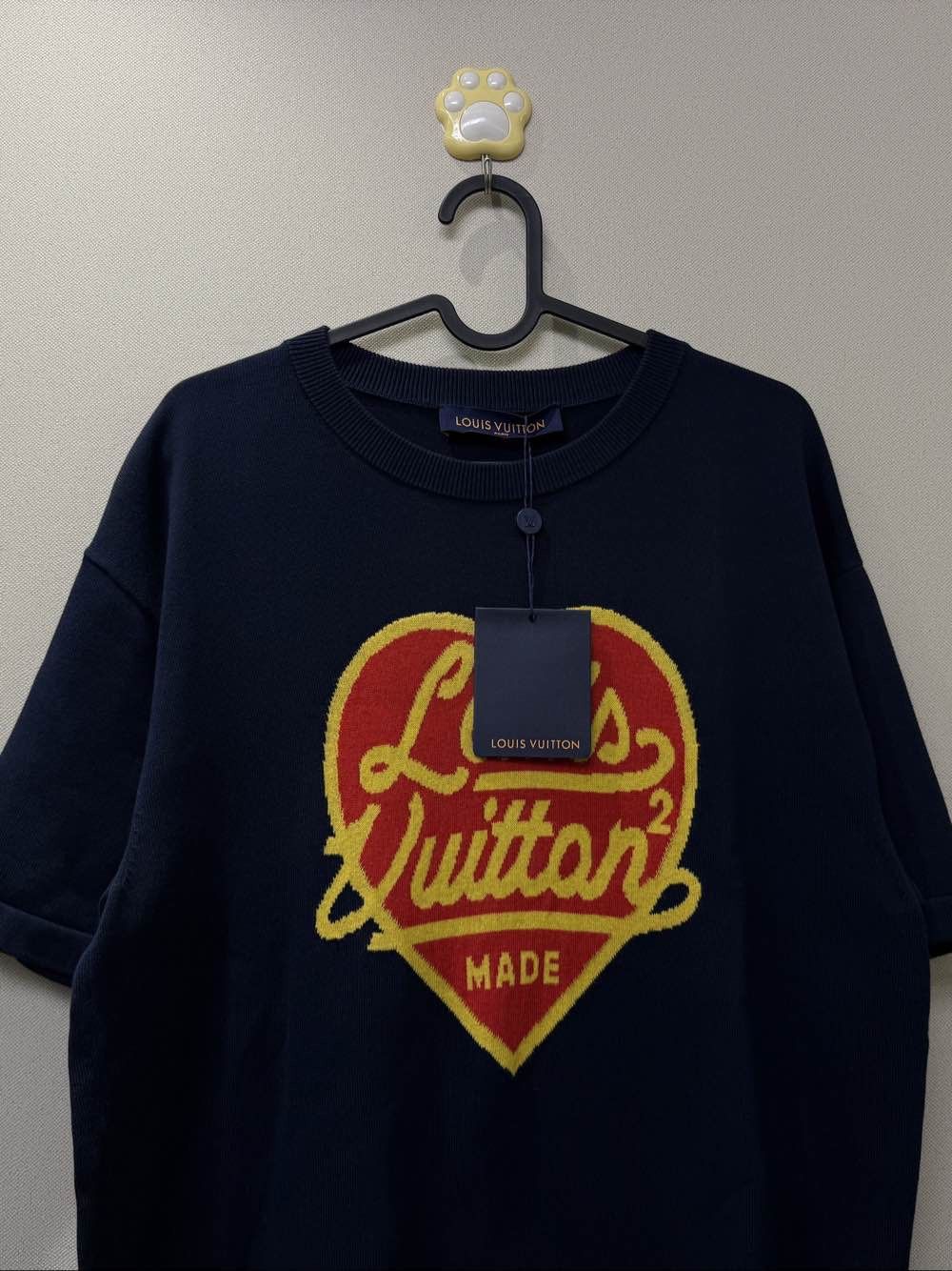 Louis Vuitton Louis Vuitton x Nigo Heart Logo T-Shirt Size M Size US M / EU 48-50 / 2 - 3 Thumbnail