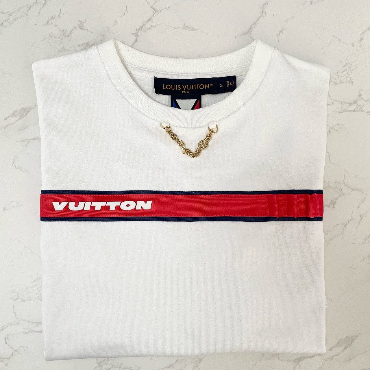 Louis Vuitton Louis Vuitton Logo Stripe T-Shirt Size M Size M / US 6-8 / IT 42-44 - 3 Thumbnail