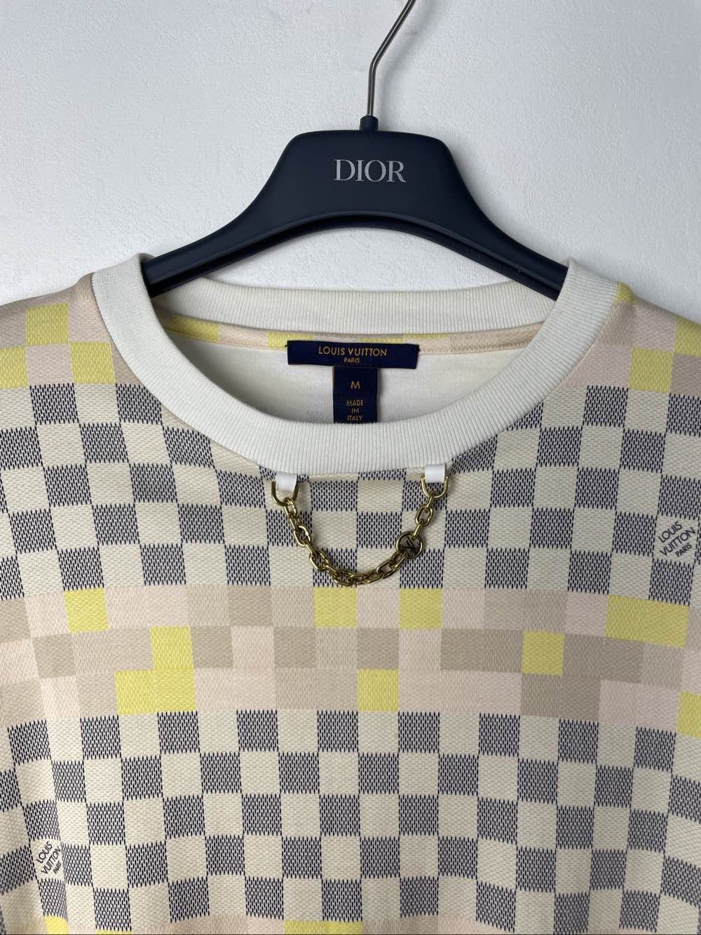 Louis Vuitton Louis Vuitton Damier Checkered Chain T-Shirt Size M Size M / US 6-8 / IT 42-44 - 7 Thumbnail