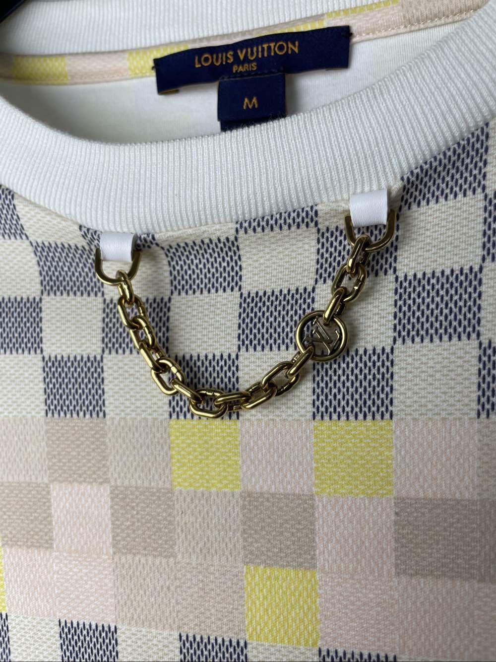 Louis Vuitton Louis Vuitton Damier Checkered Chain T-Shirt Size M Size M / US 6-8 / IT 42-44 - 10 Thumbnail