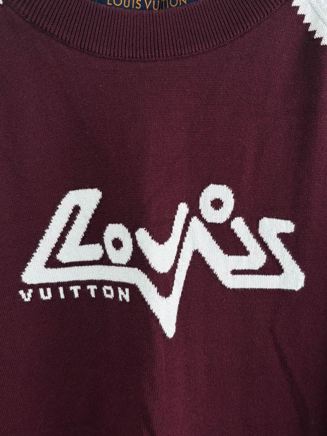 Louis Vuitton Louis Vuitton Logo Script Knit T-Shirt M Size US M / EU 48-50 / 2 - 6 Thumbnail