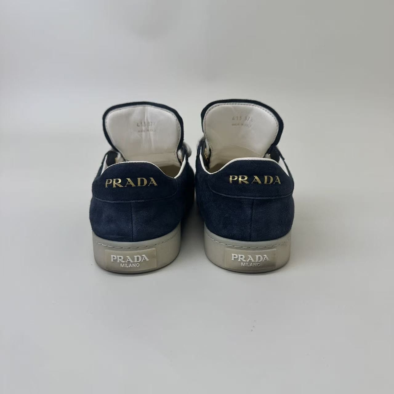 Prada Prada Suede Low-Top Sneakers Size 37.5 Size US 7.5 / IT 37.5 - 3 Thumbnail