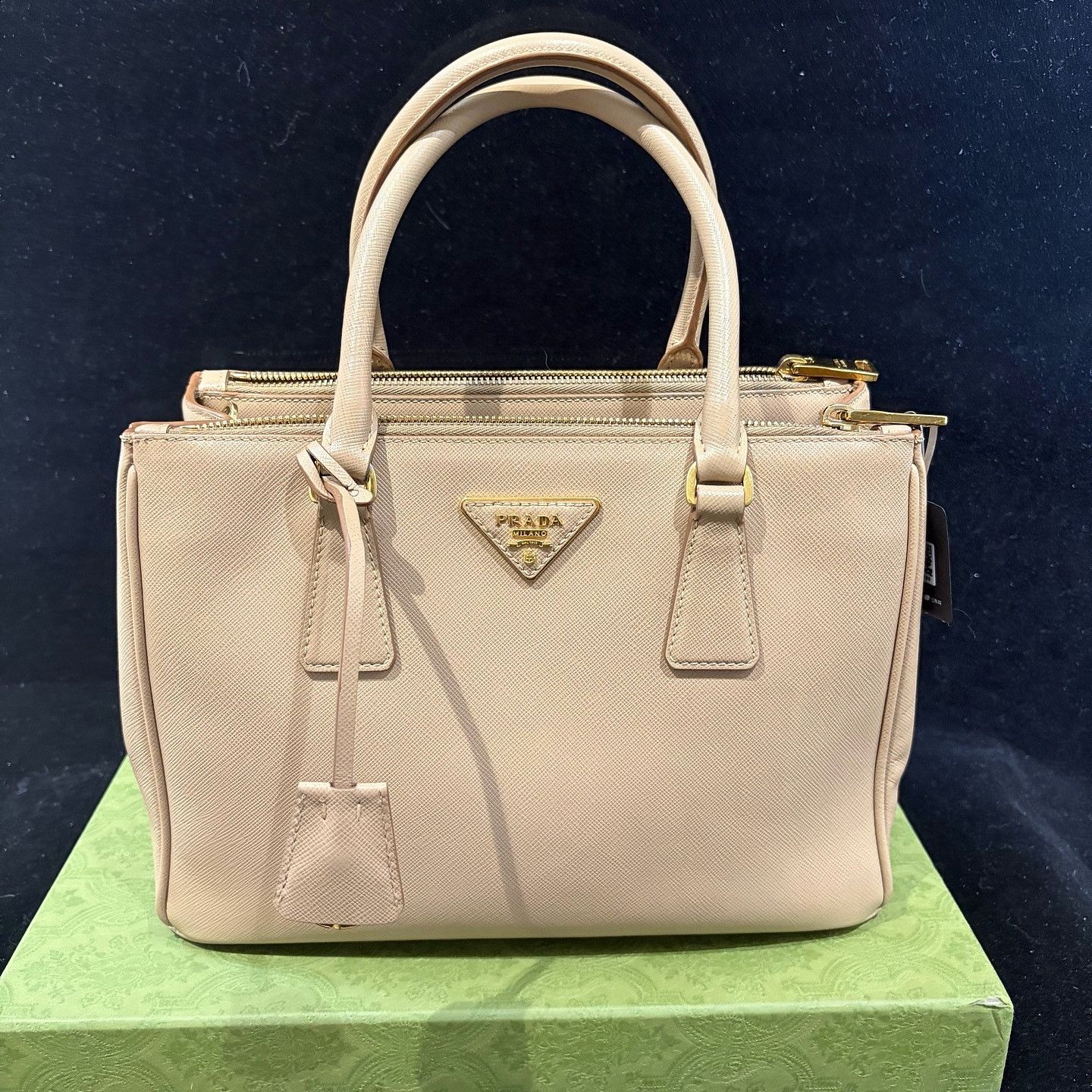 Prada Prada Saffiano Leather Handle Bag Size ONE SIZE - 2 Thumbnail
