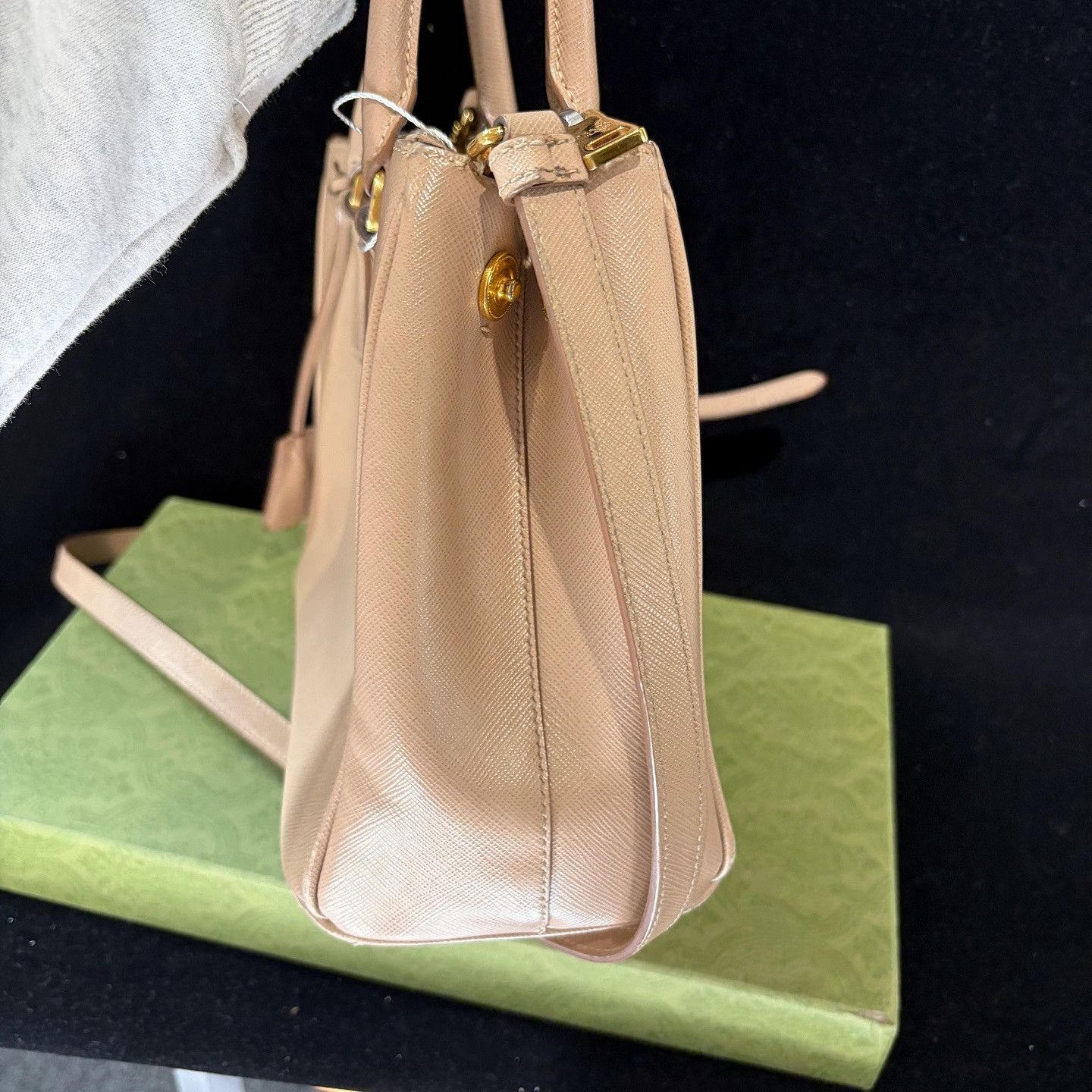 Prada Prada Saffiano Leather Handle Bag Size ONE SIZE - 4 Thumbnail