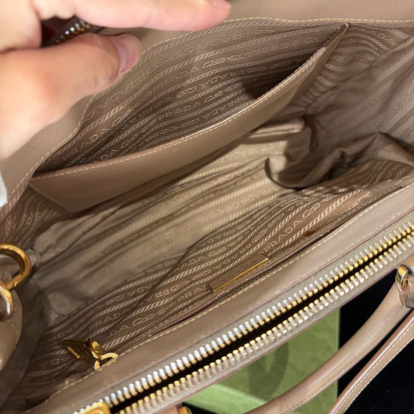 Prada Prada Saffiano Leather Handle Bag Size ONE SIZE - 6 Thumbnail