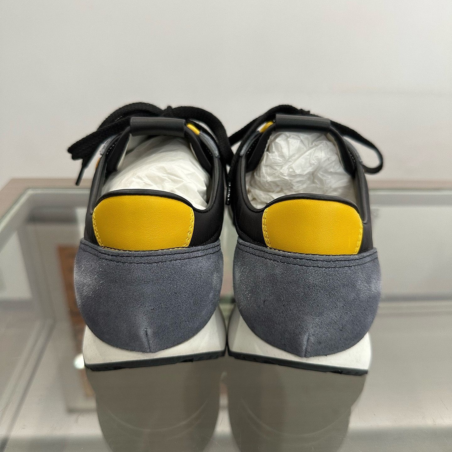 Prada Prada Logo Patch Suede Low-Top Sneakers Size US 10 Size US 10 / EU 43 - 3 Thumbnail