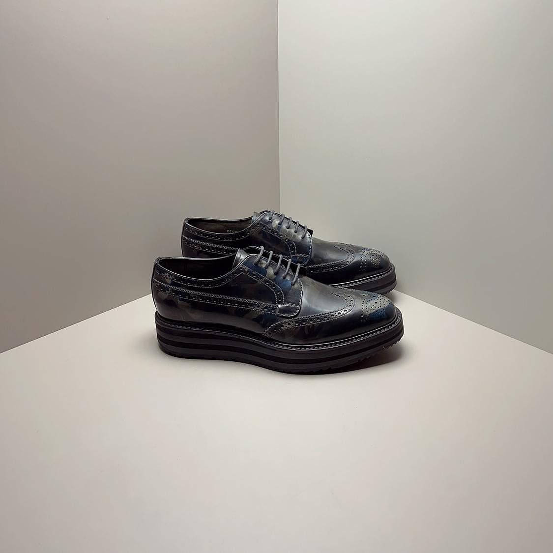 Prada Prada Leather Brogue Platform Shoes Size 6.5 Size US 6.5 / EU 39-40 - 6 Thumbnail