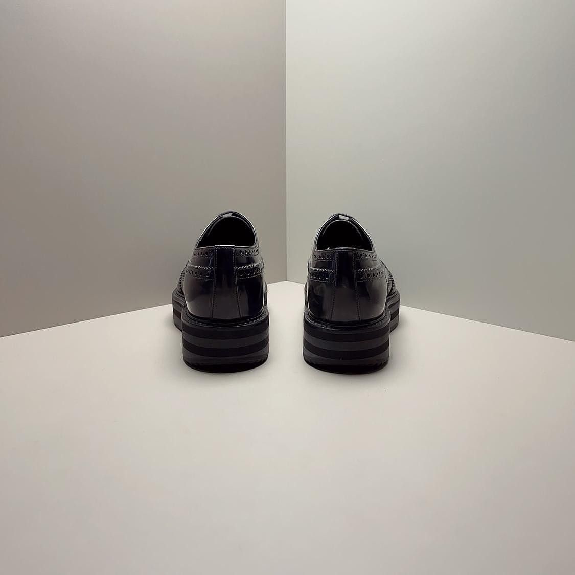 Prada Prada Leather Brogue Platform Shoes Size 6.5 Size US 6.5 / EU 39-40 - 3 Thumbnail