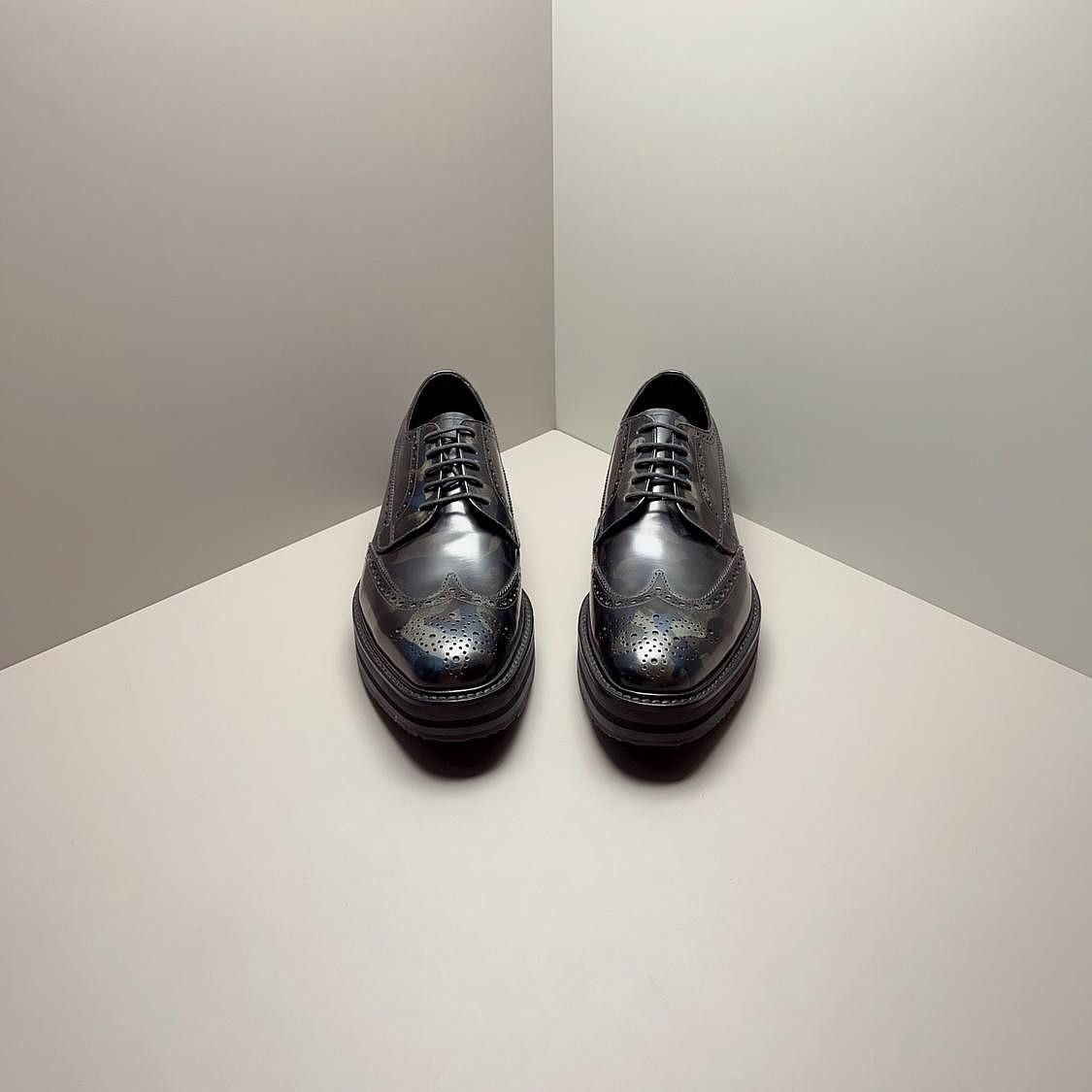 Prada Prada Leather Brogue Platform Shoes Size 6.5 Size US 6.5 / EU 39-40 - 2 Thumbnail
