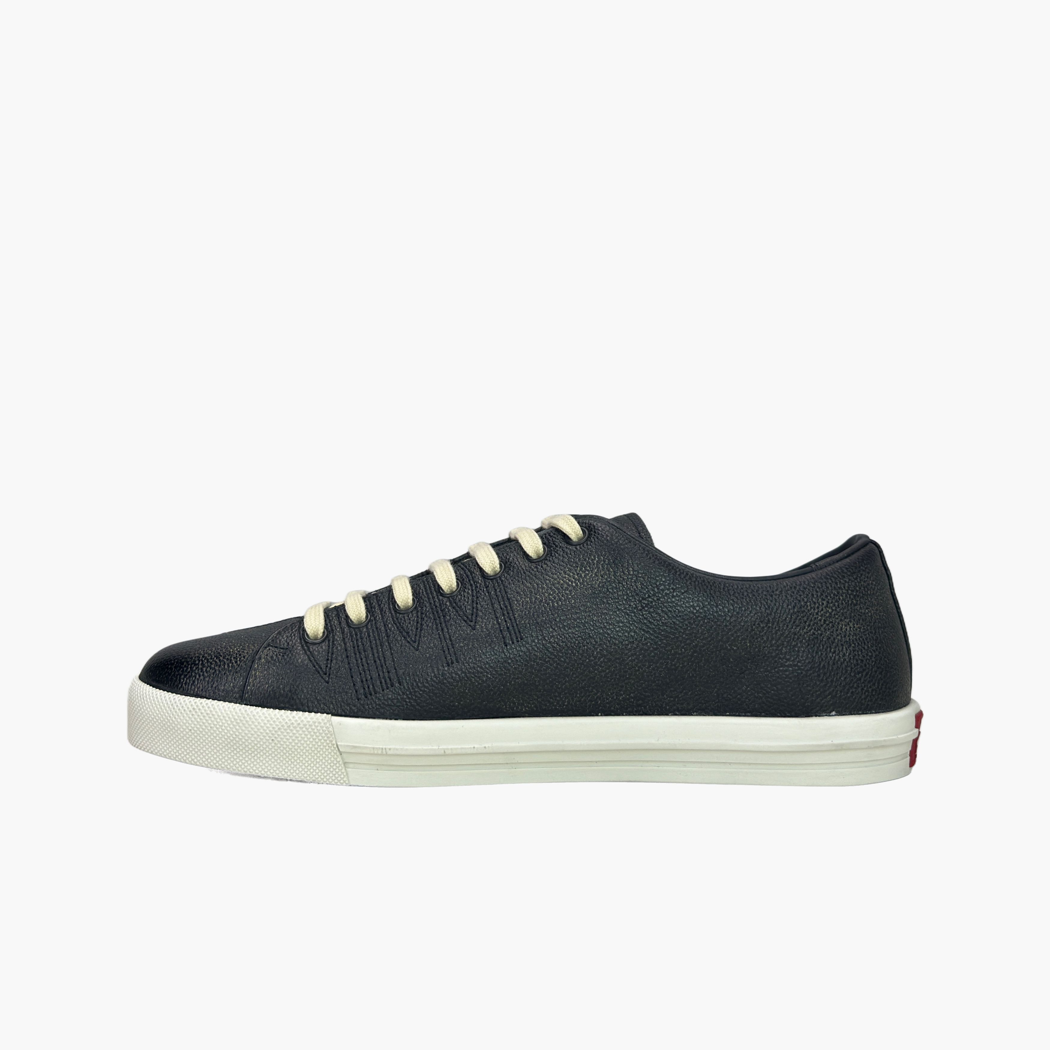 Prada Prada Leather Low-Top Sneakers Size 8.5 Size US 8.5 / EU 41-42 - 3 Thumbnail
