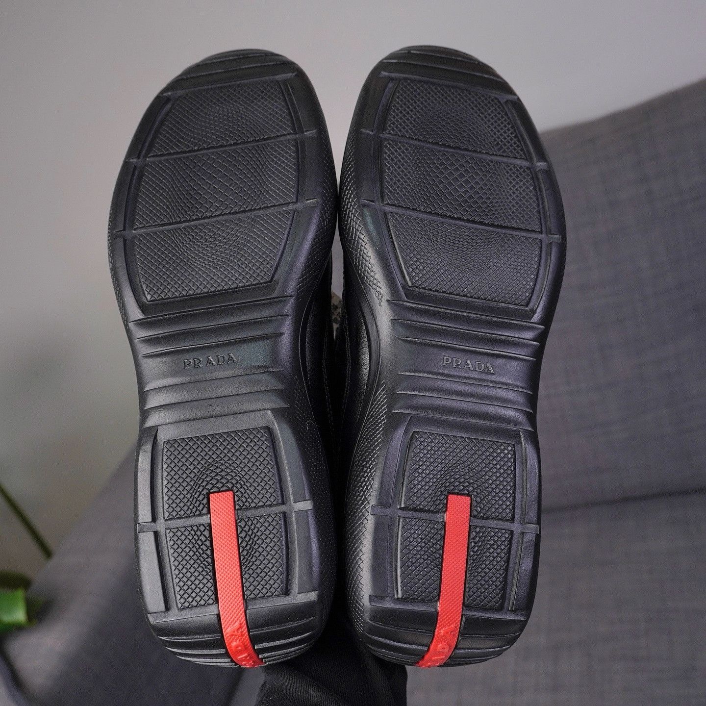 Prada PRADA Velcro Leather Sneakers Size 9.5 Size US 9.5 / EU 42-43 - 4 Thumbnail