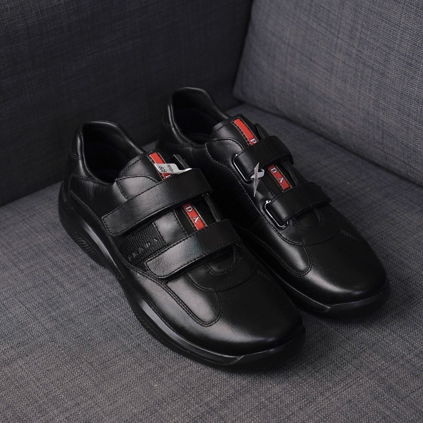 Prada PRADA Velcro Leather Sneakers Size 9.5 Size US 9.5 / EU 42-43 - 7 Thumbnail