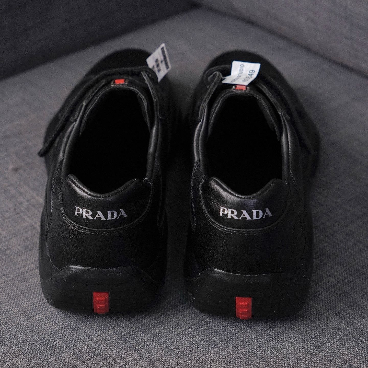 Prada PRADA Velcro Leather Sneakers Size 9.5 Size US 9.5 / EU 42-43 - 3 Thumbnail