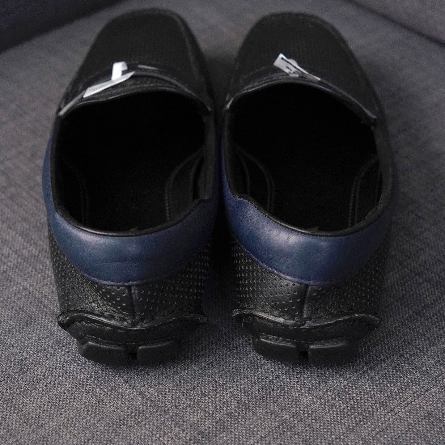 Prada Prada Perforated Leather Slip Ons Size 7.5 Size US 7.5 / EU 40-41 - 3 Thumbnail