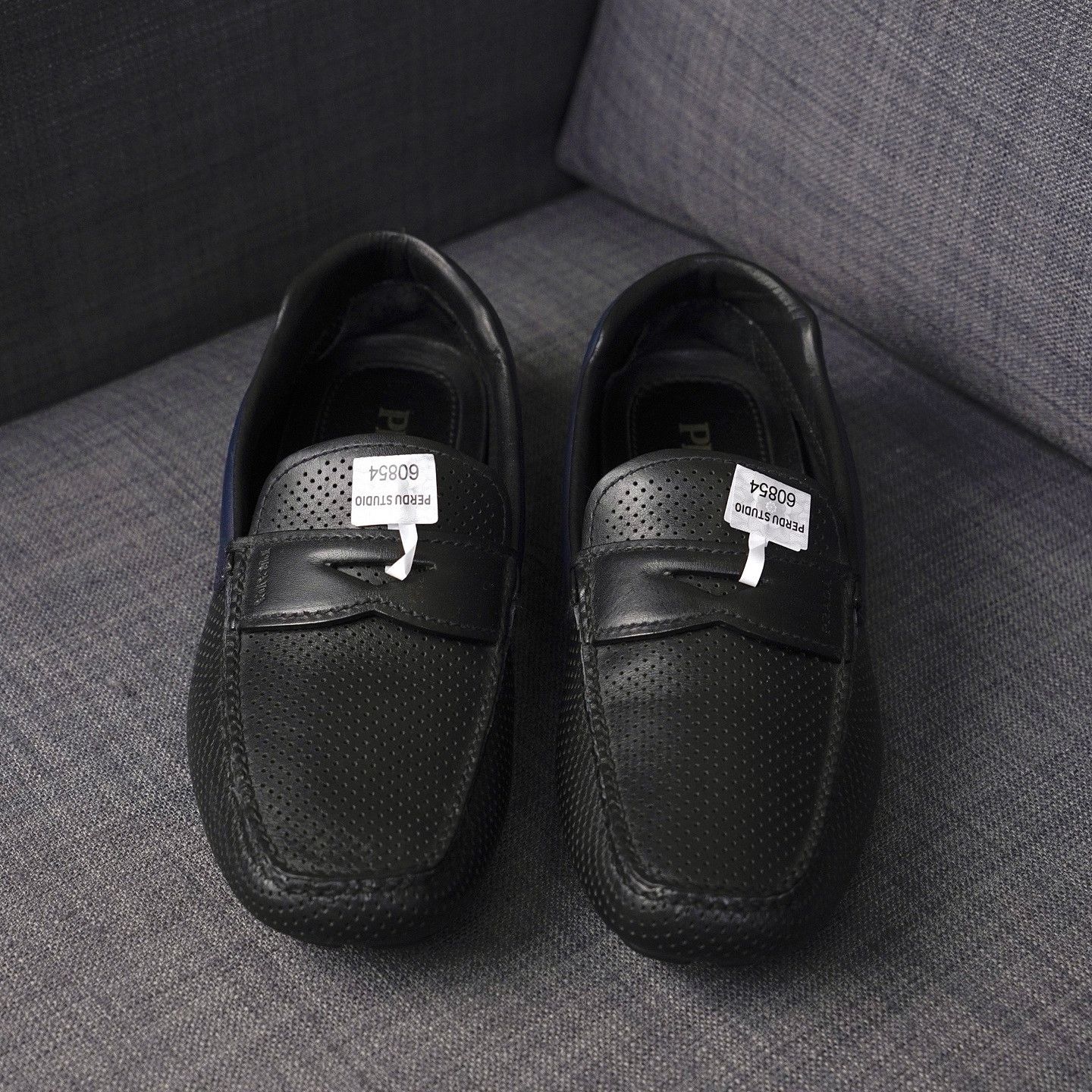 Prada Prada Perforated Leather Slip Ons Size 7.5 Size US 7.5 / EU 40-41 - 2 Thumbnail